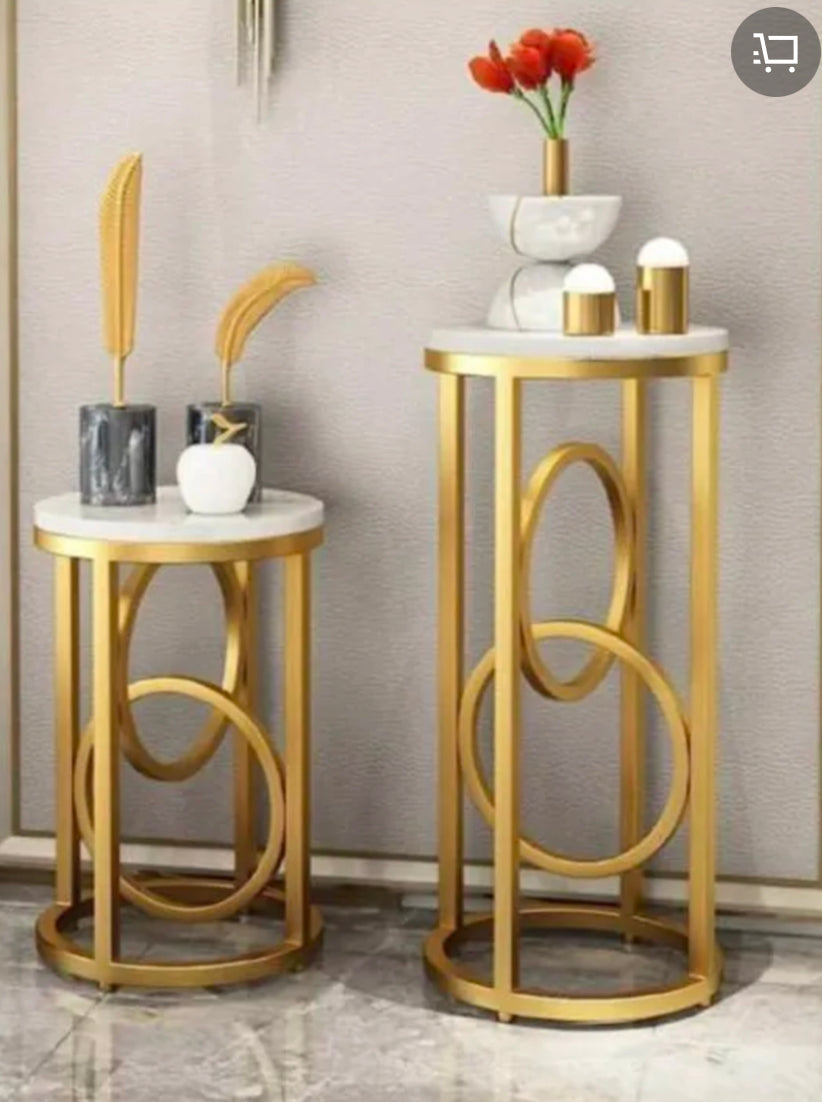 Round console tables