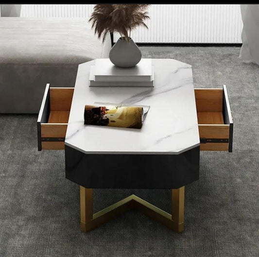 Rectangular Coffee Table with Drawers-